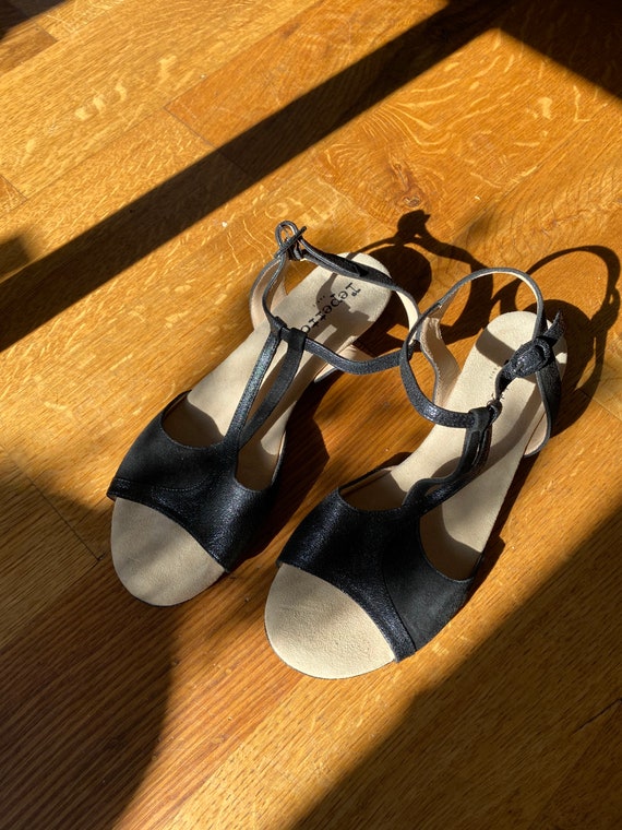 Repetto Leather Sandals in Black