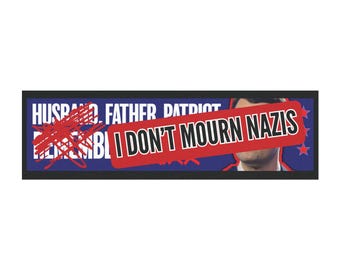 car magnet anti charlie kirk racist anti-trump republican turning point MAGA liberal freedom FDT justice protest magnetic decal