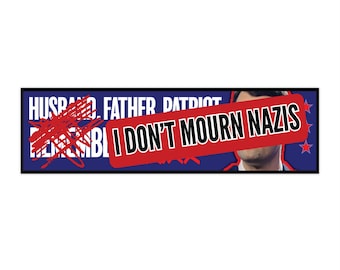 bumper sticker anti charlie kirk racist anti-trump republican turning point MAGA liberal freedom FDT justice protest sticker