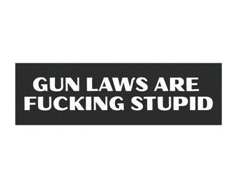Anti-gun violence car magnet | political protest fuck NRA car magnet | minimal black and white end gun violence magnetic decal