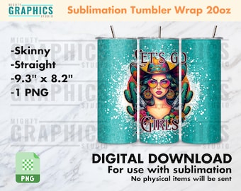 Teal cowgirl Tumbler Wrap for Skinny Tumbler southwestern cactus country bachelorette bohemian cowgirl turquoise western vibe