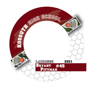 3-1/2 Custom Spirit Photo Button, Graduation, Band, Proud Parent, Sports, Team, Football, Homecoming, mums image 5