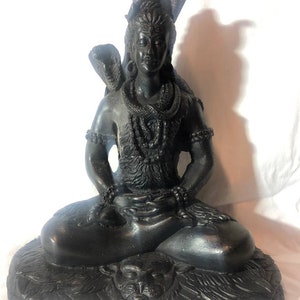 Shiva Statue in Great Meditation, Sitting Shiva Status, Indian Crafts