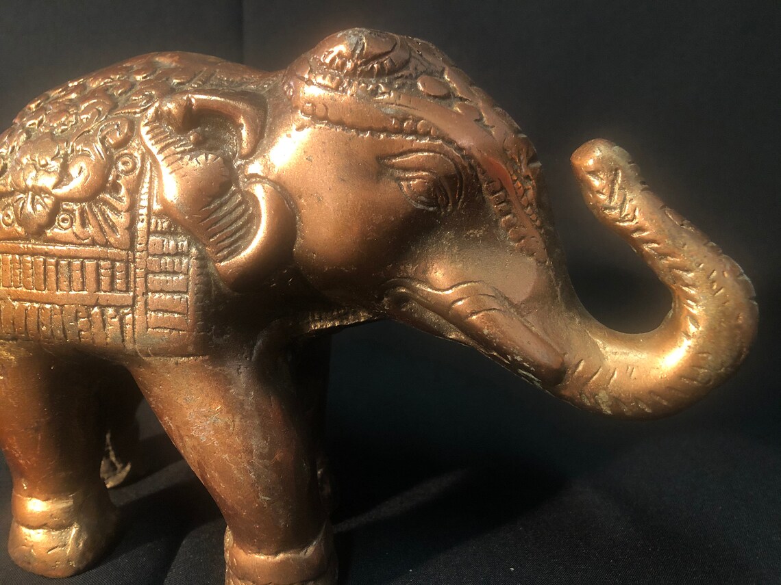 Elephant Statue With Basreliefs for Home Decoration Etsy Denmark