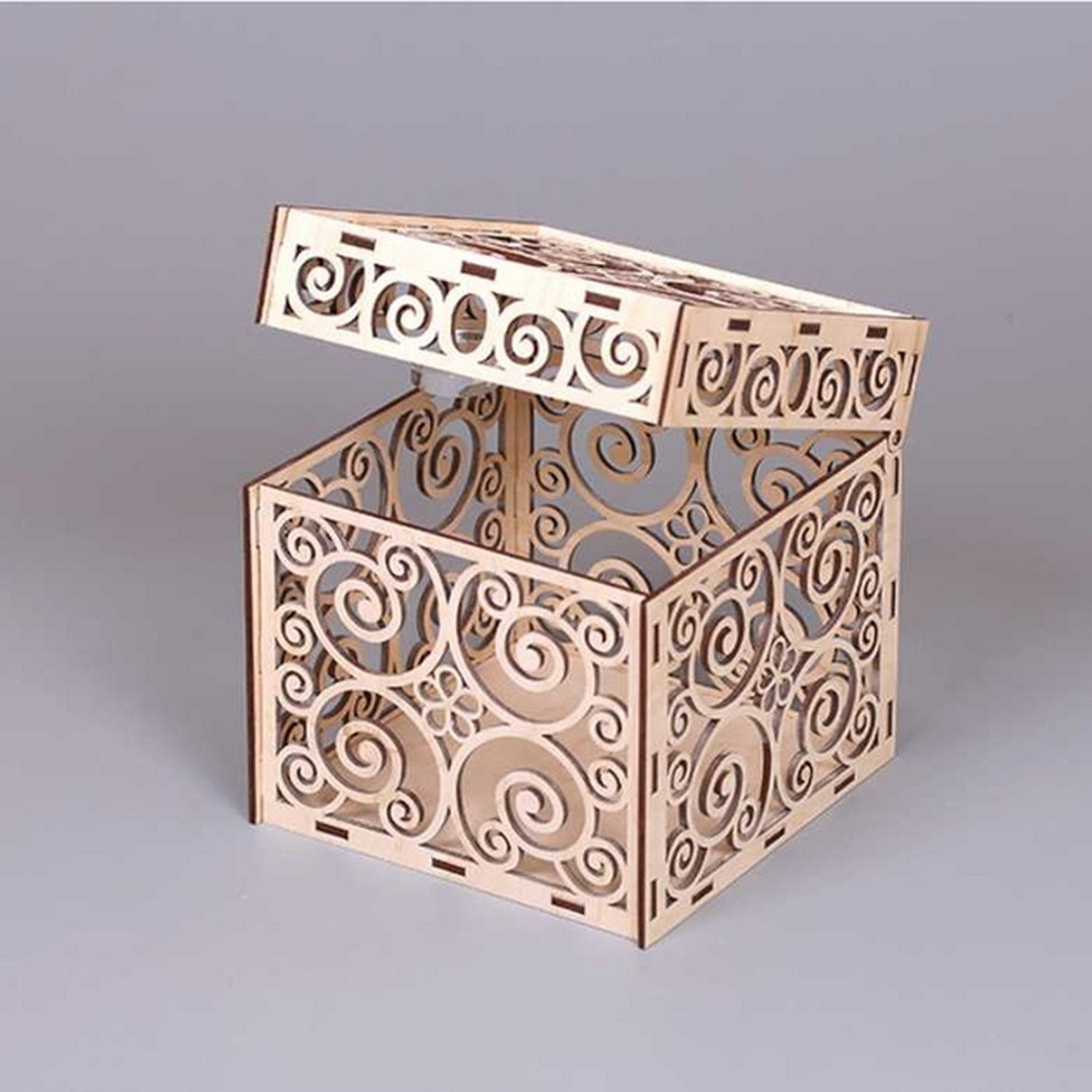 Wedding box svgwedding card holder svg wedding post box Etsy