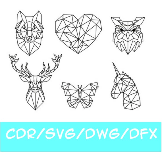 Geometric Deer SVGPNGJPG File