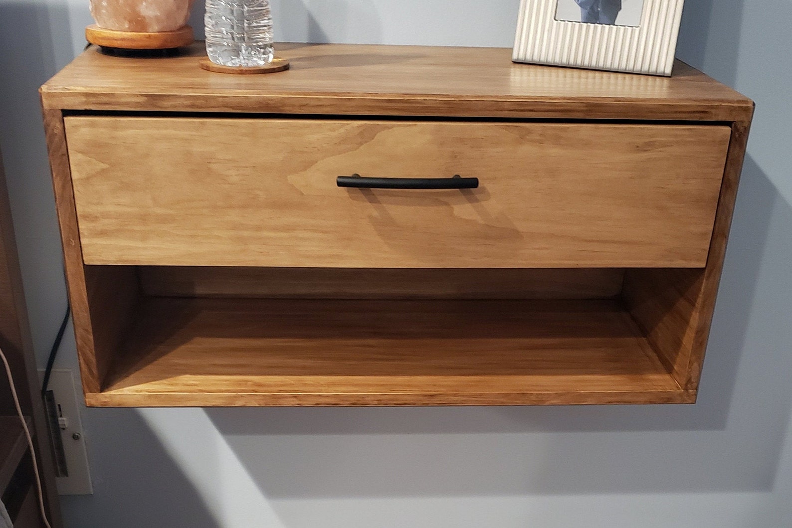 Modern Floating Night Stand Mid Century Night Stand End Etsy