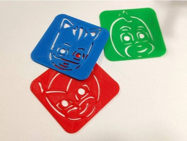 PJ Masks Stencils STL 3D Model Download - Etsy
