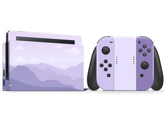 Misty Mountain Violet Printed Vinyl Skin 3M Premium Vinyl Full Wrap For Nintendo Switch/Oled