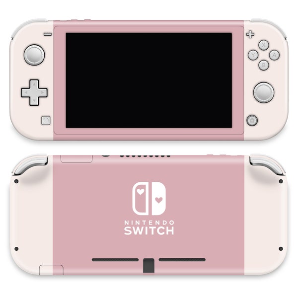 Dusty Rose Pink Bliss solid color Vinyl Skin made with 3M Premium Wrapping Vinyl for Nintendo Switch Lite