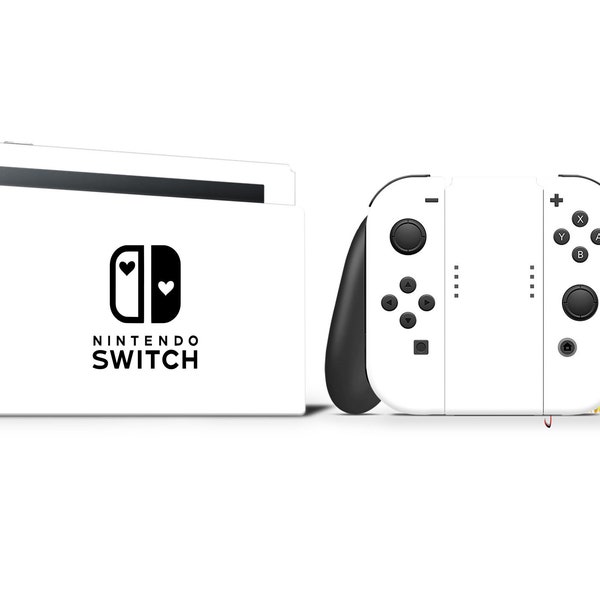 Solid Pure White 3M Premium Wrapping Vinyl Full Wrap For Nintendo Switch
