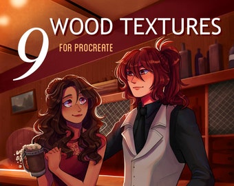 Wood Textures Procreate Brushes - Brush Pack (Digital Download)