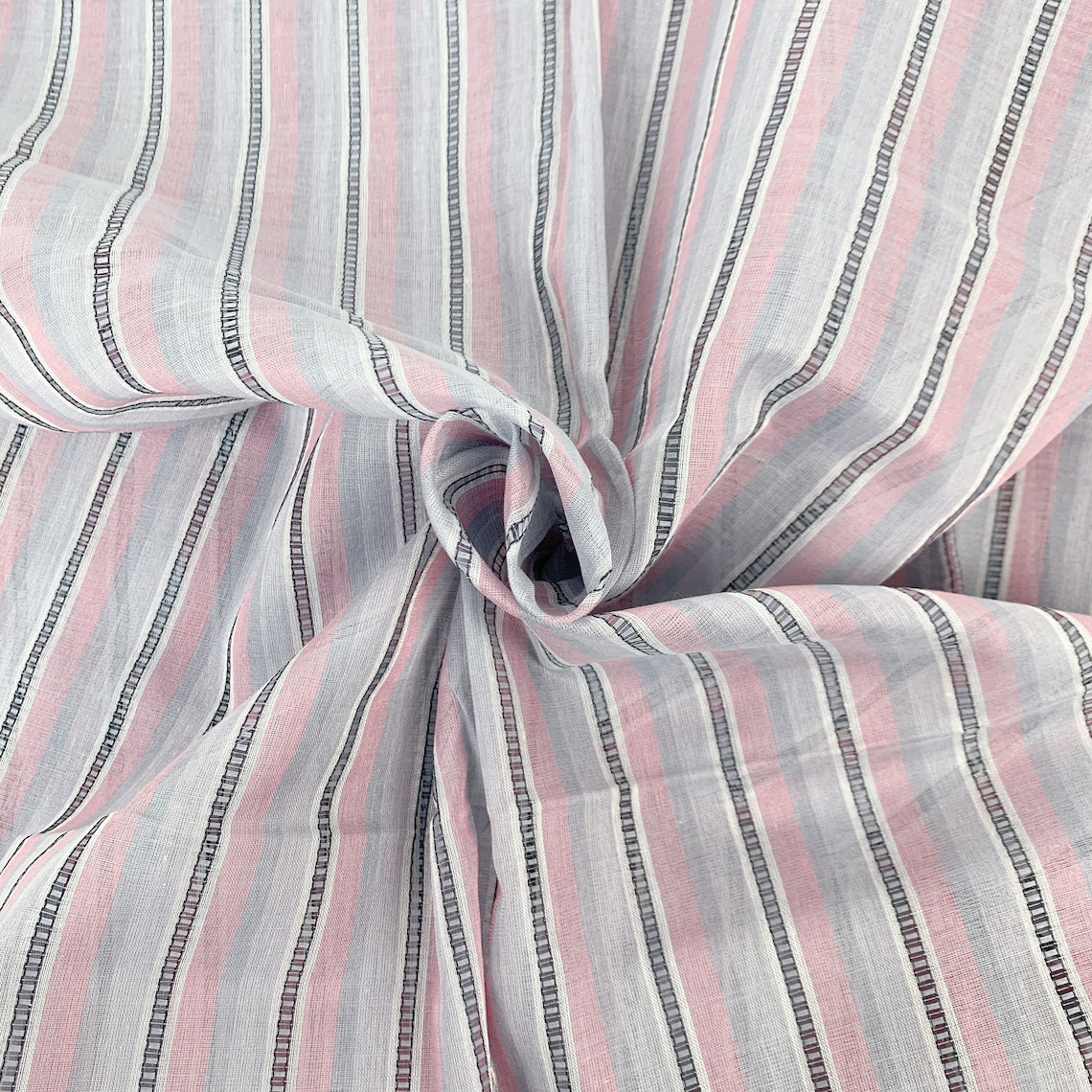 Vintage Fabric Sheer Dimity Stripe Stripes BTY 1 yd x 44 | Etsy