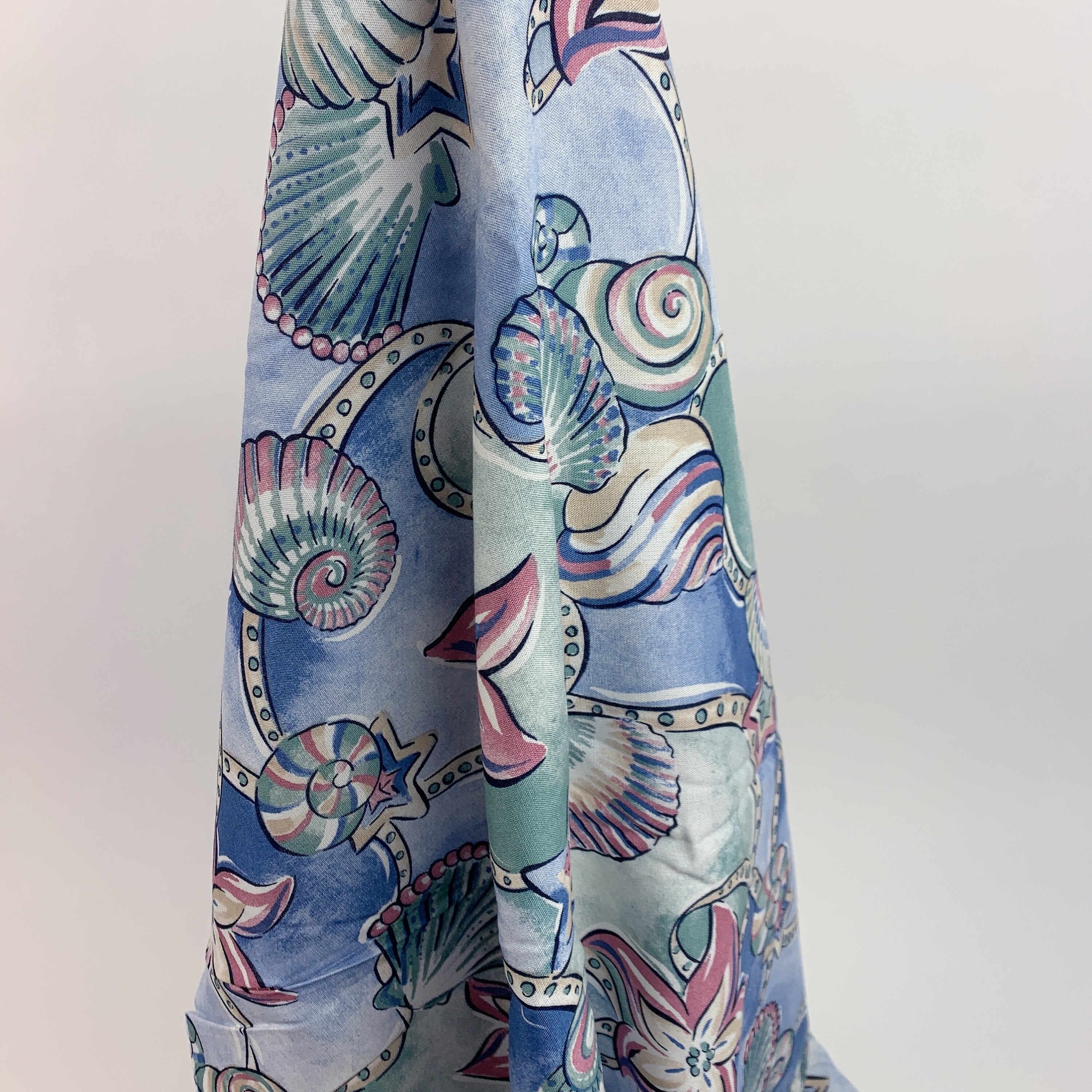 1992 L. Hamrick Inc Tropical Beach Seashells Ocean Dress
