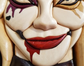 Colección de patrones de intarsia de terror, plantilla digital de arte mural de madera espeluznante, descarga de PDF de personajes aterradores