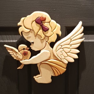 Baby Angel Bird Intarsia Pattern Scroll Saw Pattern Pattern Only download Pdf