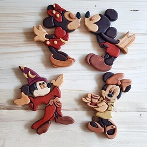 Mickey Minnie Intarsia Pattern Scroll Saw Pattern Pattern Only download Pdf Wood Intarsia Pdf Pattern Digital Pattern