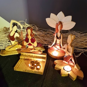 Yoga Poses Intarsia Pattern PDF, Digital Download Woodworking Design