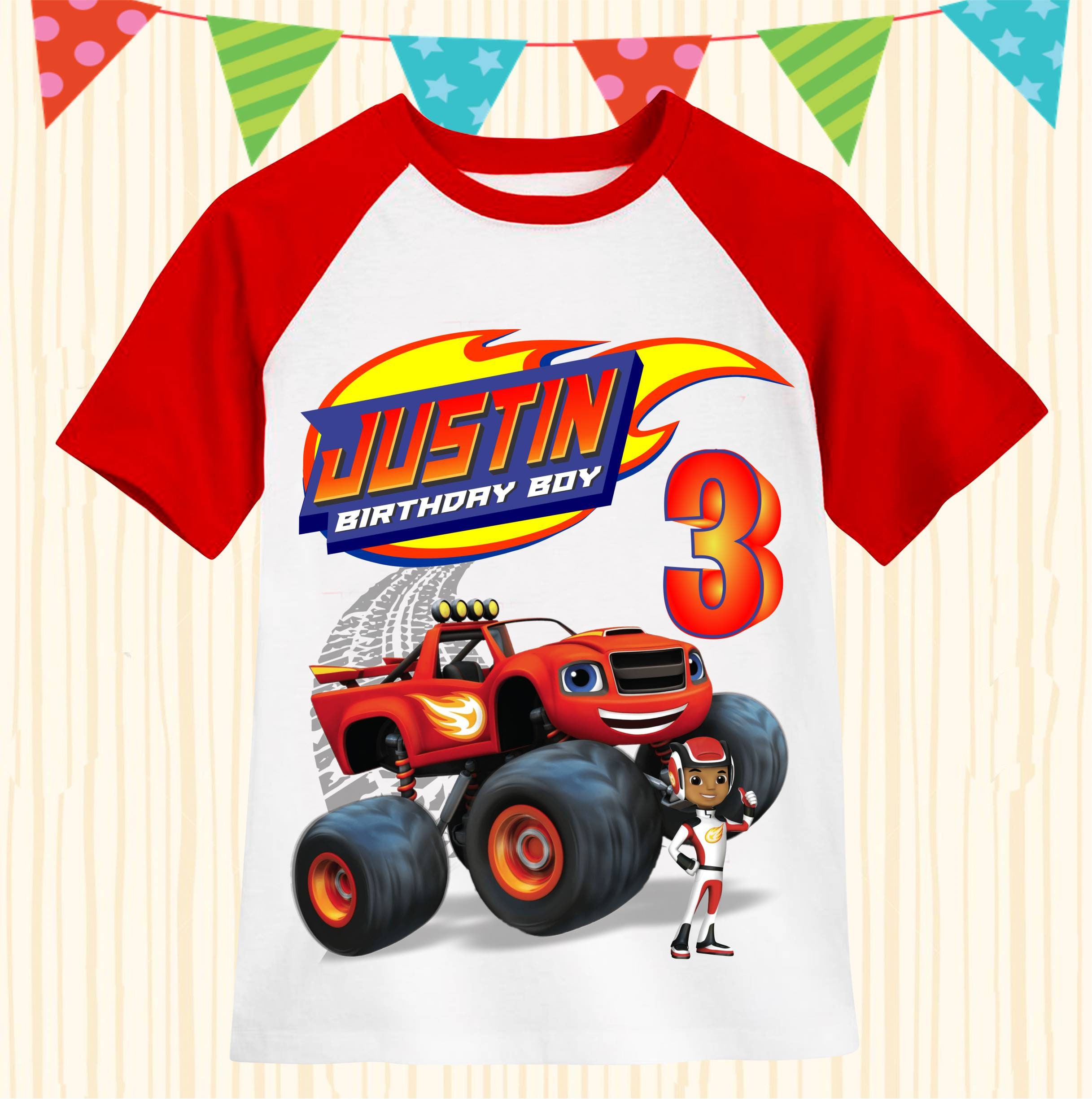 Blaze Birthday Shirt Blaze monster machine theme party shirt | Etsy