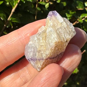 Cristal de roche de fluorine Blue John du Derbyshire, Angleterre