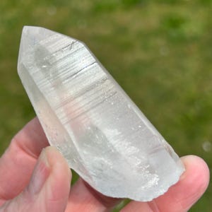 AAA Quality Grade Lemurian Crystal Point, Lemurian Seed Crystal, Lemurian Quartz Crystal, Raw Lemurian Crystal from Brazil, Minas Gerais