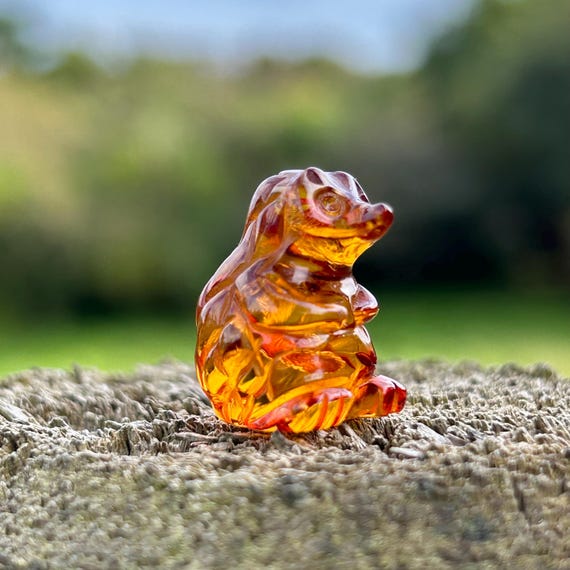 ☆ht☆美品！琥珀の置物 琥珀の置物