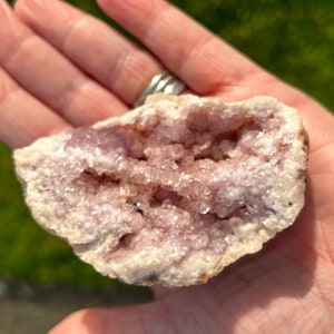 Beautiful Pink Amethyst Geode from Patagonia, Argentina. Crystal, Amethyst, Geode