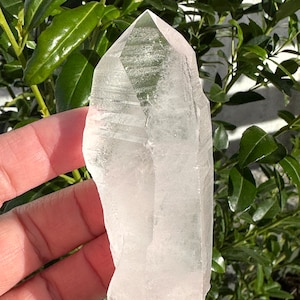 AAA Quality Grade Lemurian Crystal Point, Lemurian Seed Crystal, Lemurian Quartz Crystal, Raw Lemurian Crystal from Brazil, Minas Gerais