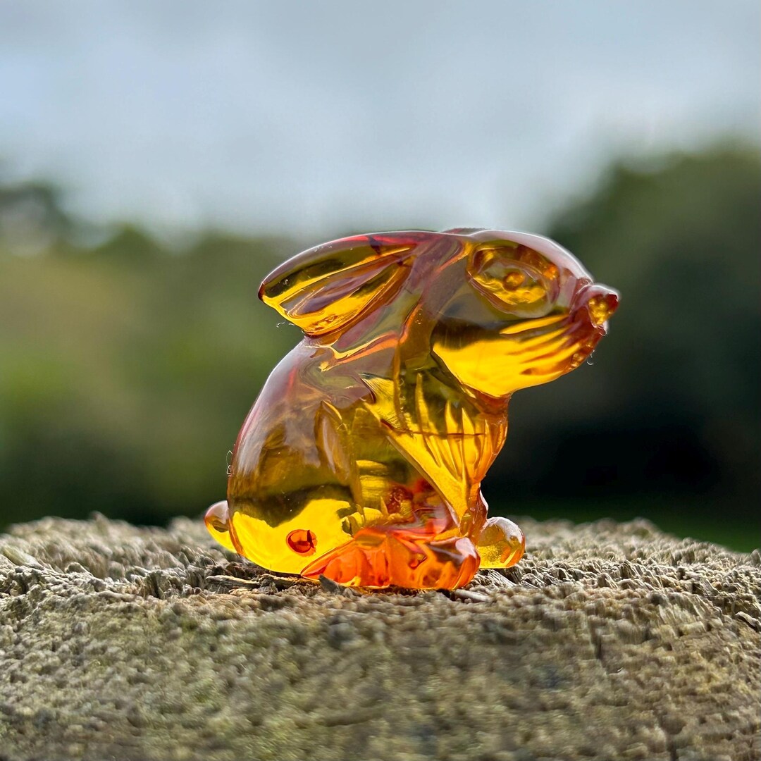 Baltic Amber Bunny, Rabbit Ornament, Quality Hand Carved, Rabbit , Hand ...