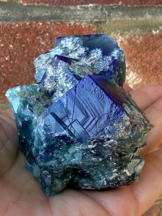 English Fluorite Big Whopper Pocket, River Catcher Vein, Diana