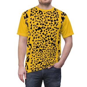 The Iconic Voice of Music Steve Perry Cheetah Spot Design Pattern (Without Music Note Print) Parody Unisex T-Shirt