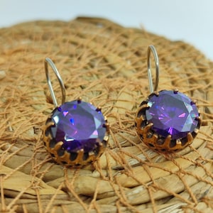 Handmade Women Earring,Turkish Handmade Earring,Ladies Earring,Emerald Topaz Earring,Ladies Earring,925k Sterling Silver ,Boho Style,Love.