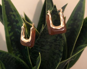 Caramel Marble Earrings | Lightweight | Beautiful | Chic | Classy | Sophisticated Accessories