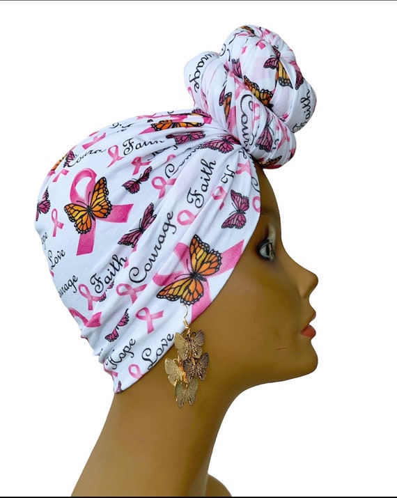 Breast Cancer Awareness Pre-tied Head 