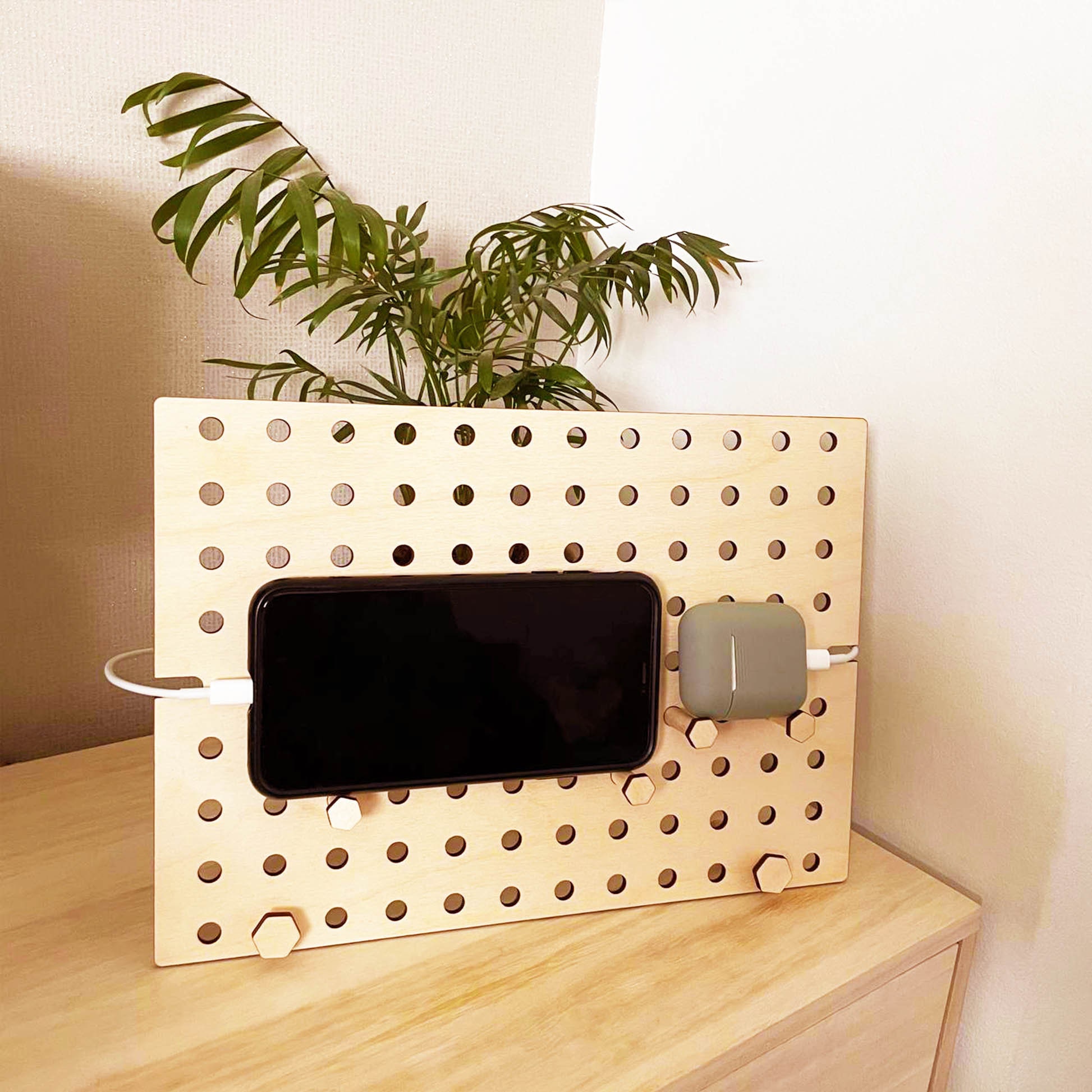 Mobile Phone Stand Peg Board Pegboard Docking Station dock Etsy