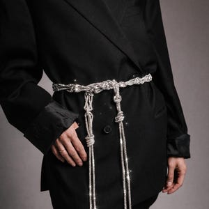 Adjustable Rhinestone Belt - Etsy display picture 3