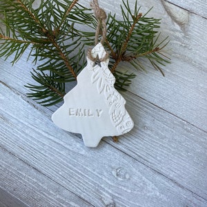 Personalized Christmas tree ornaments, Minimalist Christmas decorations, Scandinavian Christmas decor, Rustic Christmas decor, Tags image 5