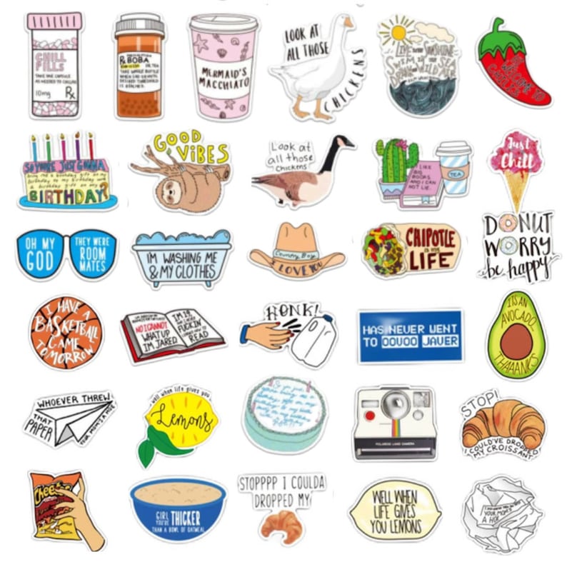 Funny VINE Sticker Packs 35101520 Packs TIKTOK Stickers | Etsy