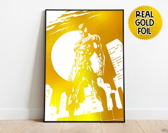 Superhero Decor Superhero Foil Print Superhero Quote Superhero Art Superhero Print Rose Gold Copper Nursery Print Real foil