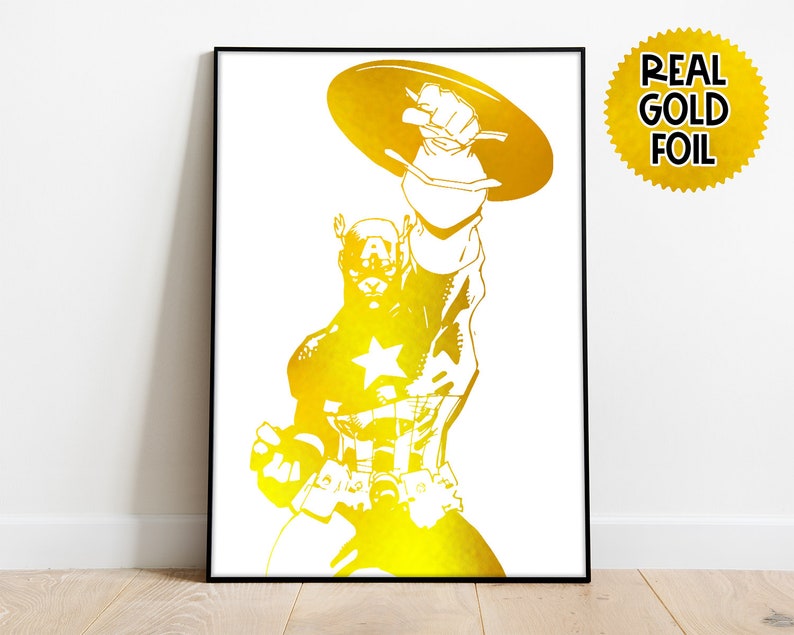 Captain America Kinder Zimmer Dekor Superheld Captain America | Etsy