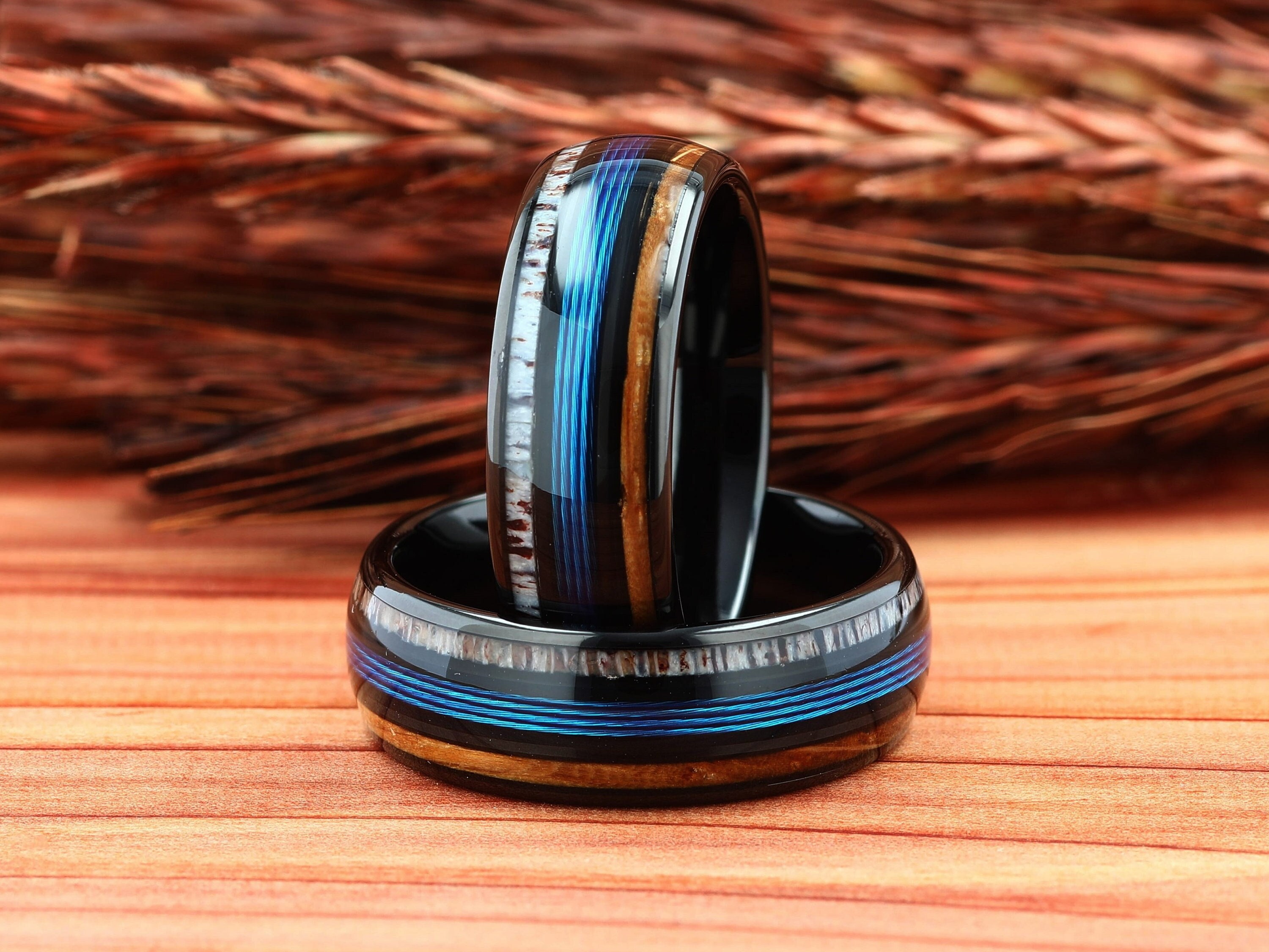 Line Black Ring 