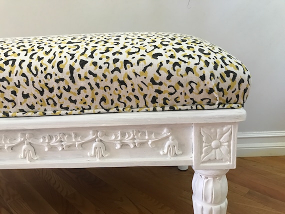 Upholstered Bench Etsy