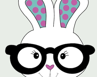 TEMPLATE - Easter Bunny Door Hanger Template - DIY Door Sign - Door Hanger Template - Digital Template