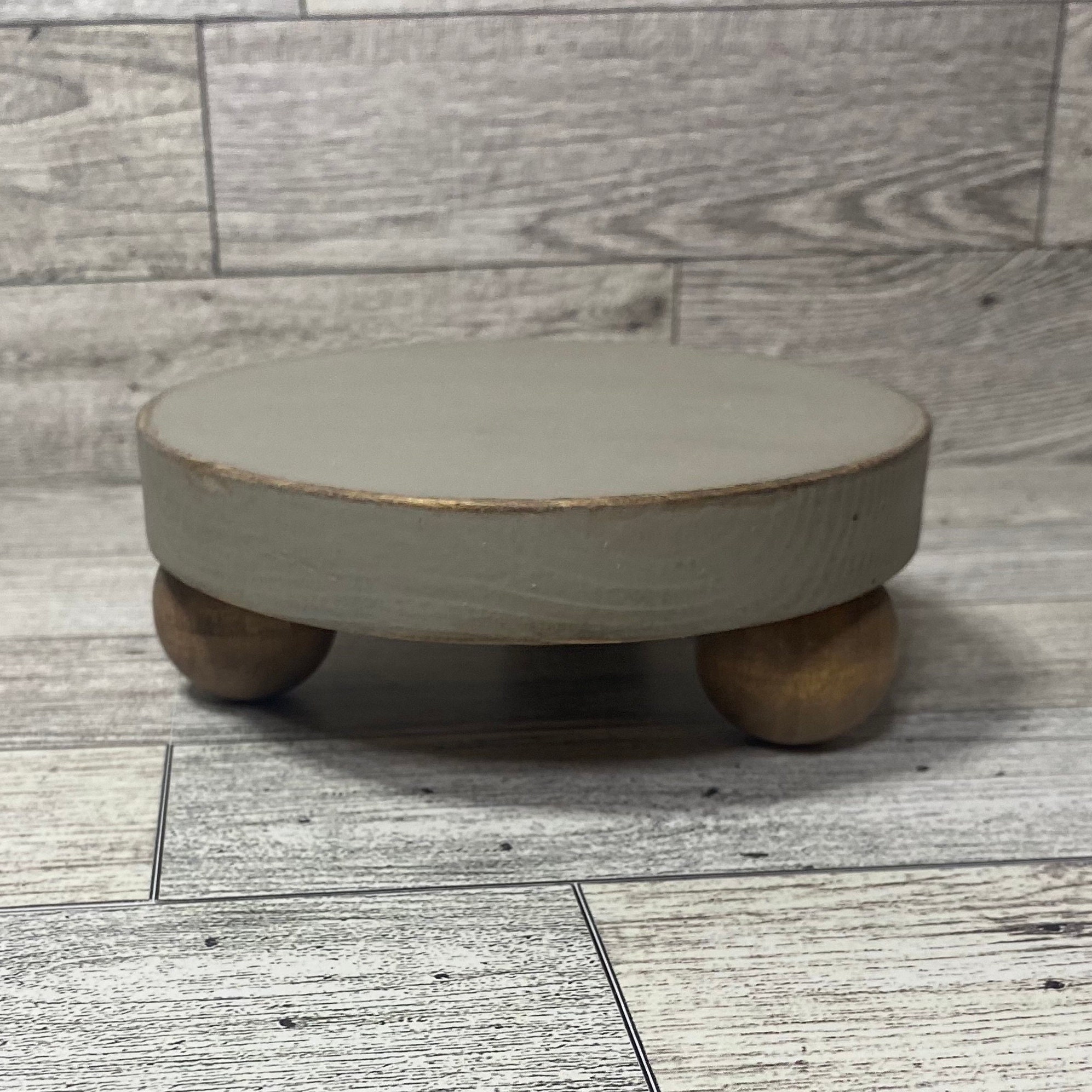 Riser Wood Riser Stand Round Riser Distressed Wood Tray - Etsy