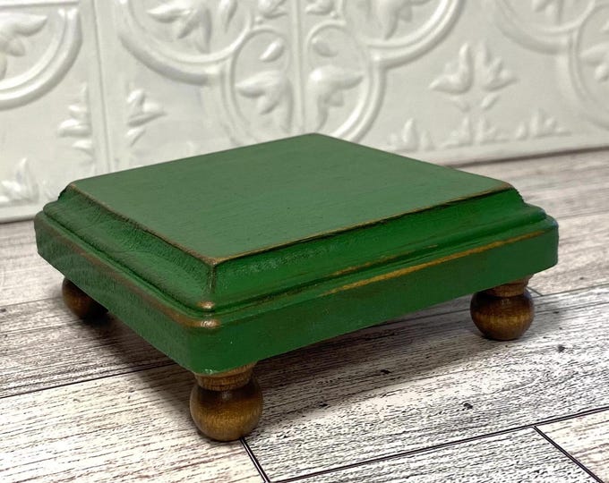 Riser, Wood Riser Stand, Square Riser, Distressed Wood Tray, Farmhouse ...