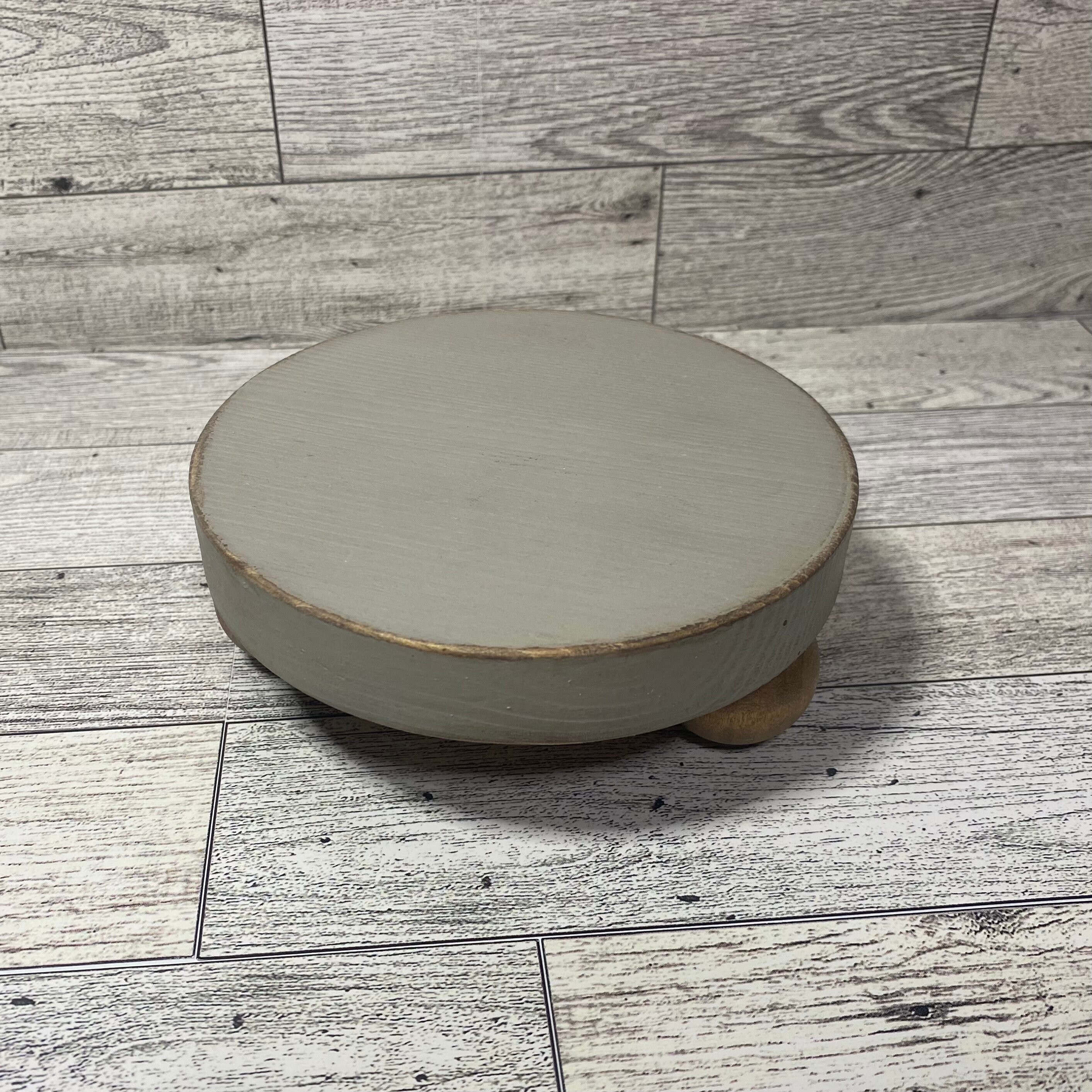 Riser Wood Riser Stand Round Riser Distressed Wood Tray - Etsy