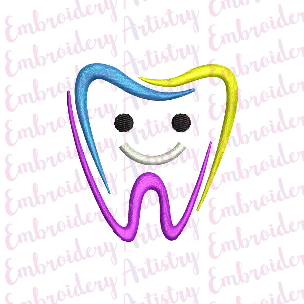 Mini Tooth Embroidery Design Machine Embroidery Designs Etsy