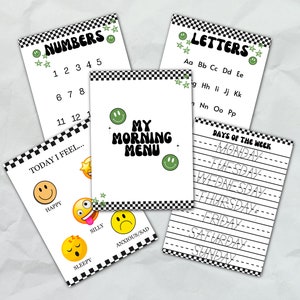 Menu poranne dla szkół domowych - Retro Green