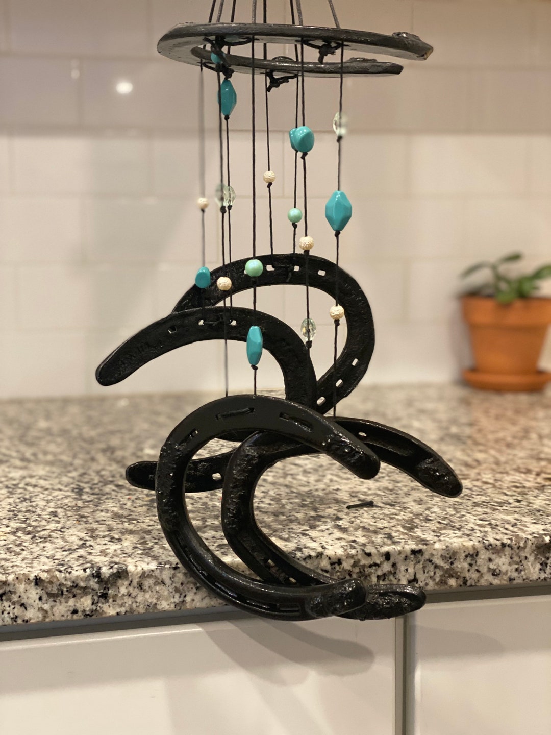 Horseshoe Wind Chimes Etsy