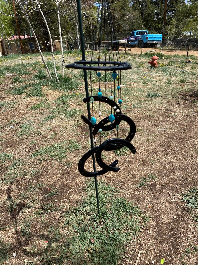 Horseshoe Wind Chimes Etsy